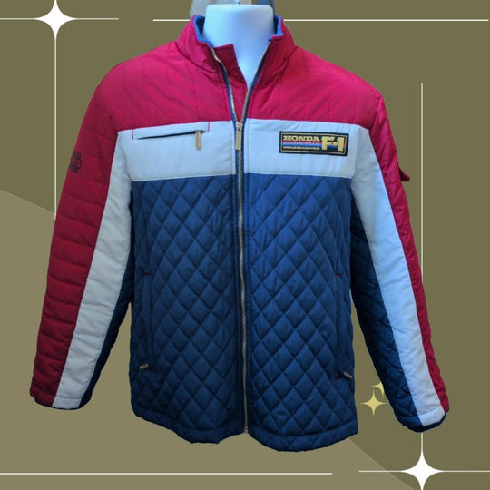 Vintage Culture 1983 Honda Racing Team F1 Quilted Jacket - Large