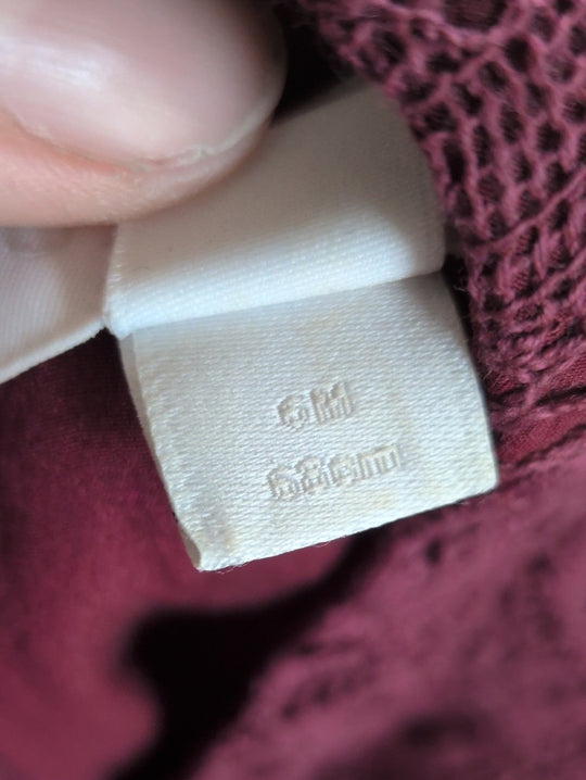 Burberry Lace Burgundy Dress - 6 Mo