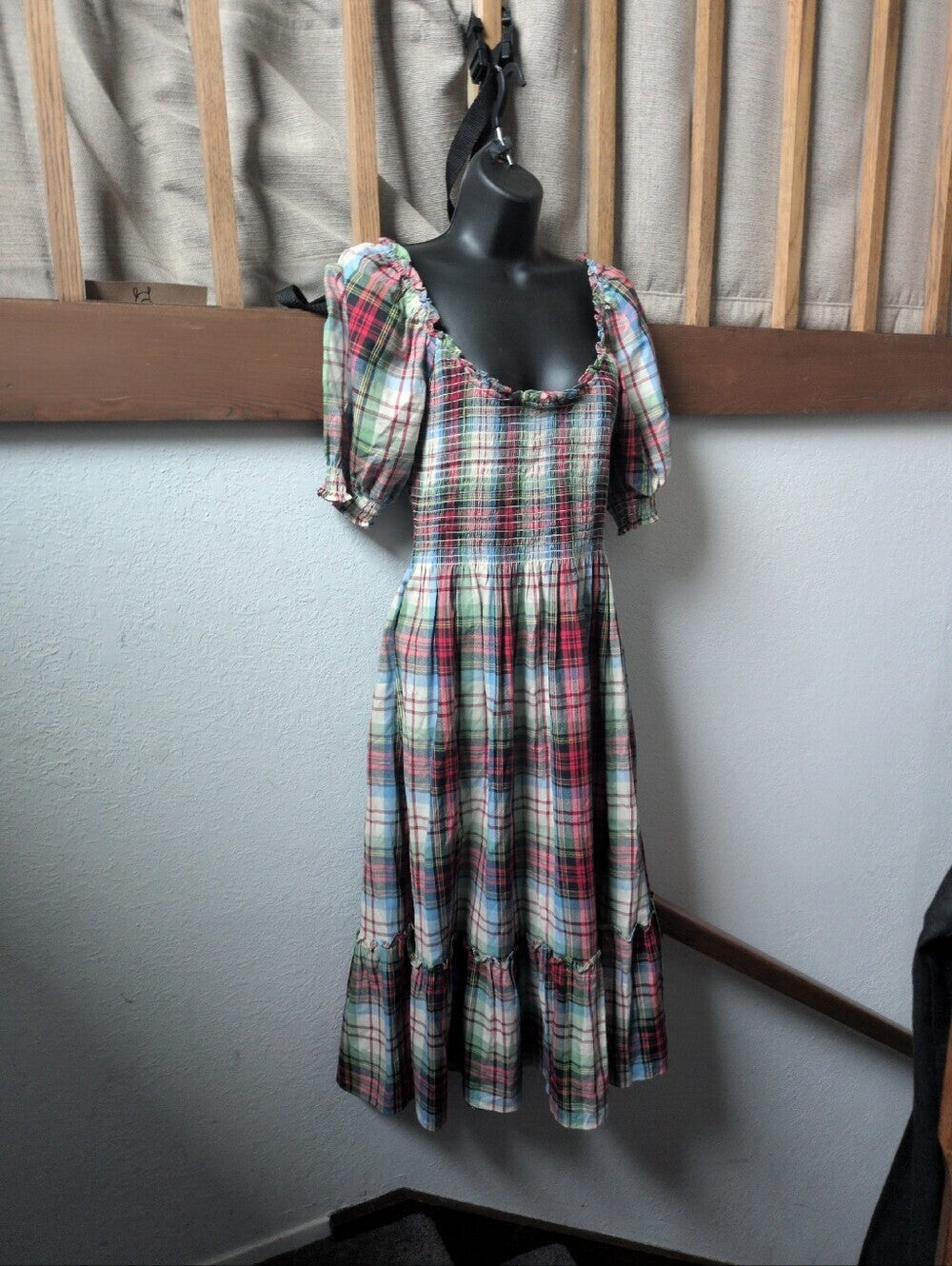 The Louisa Nap Dress in Tartan Plaid by  Hill House Home size m