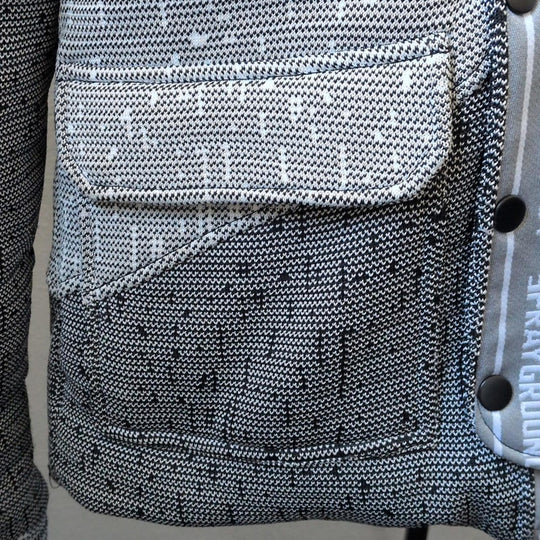 JAPAN STRIPE KNIT CHOPPER JACKET by sprayground- Medium