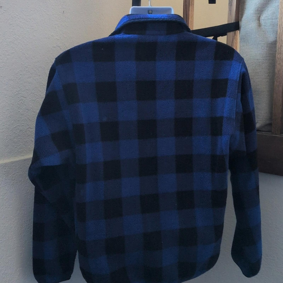 Patagonia Synchilla In Blue Plaid - Medium