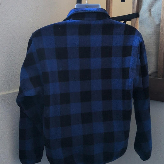 Patagonia Synchilla In Blue Plaid - Medium