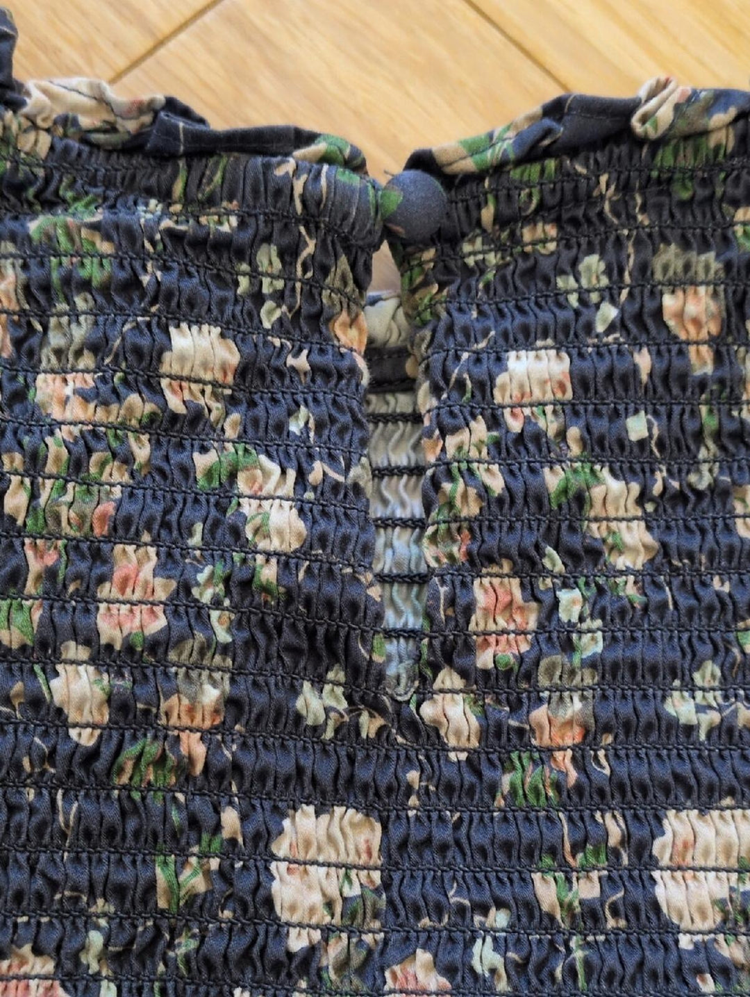 Girls Hill House Viviana Long Sleeve Nap Dress In Navy Floral - 4/5