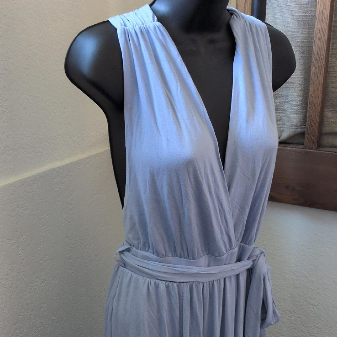 Free People Beach Muliway Jersey Knit Tie Jumpsuit - Small