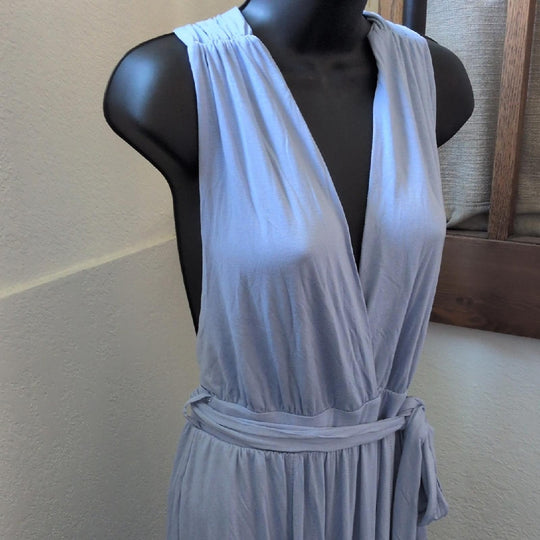 Free People Beach Muliway Jersey Knit Tie Jumpsuit - Small