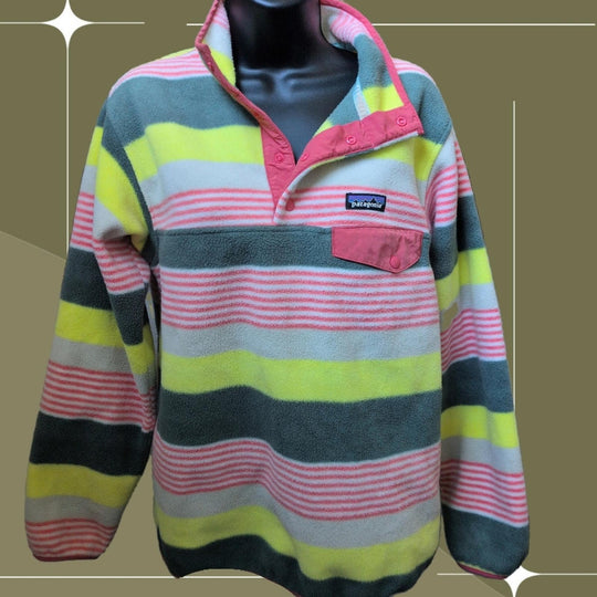 Patagonia Painted Fitz Snap-t Synchilla - Medium