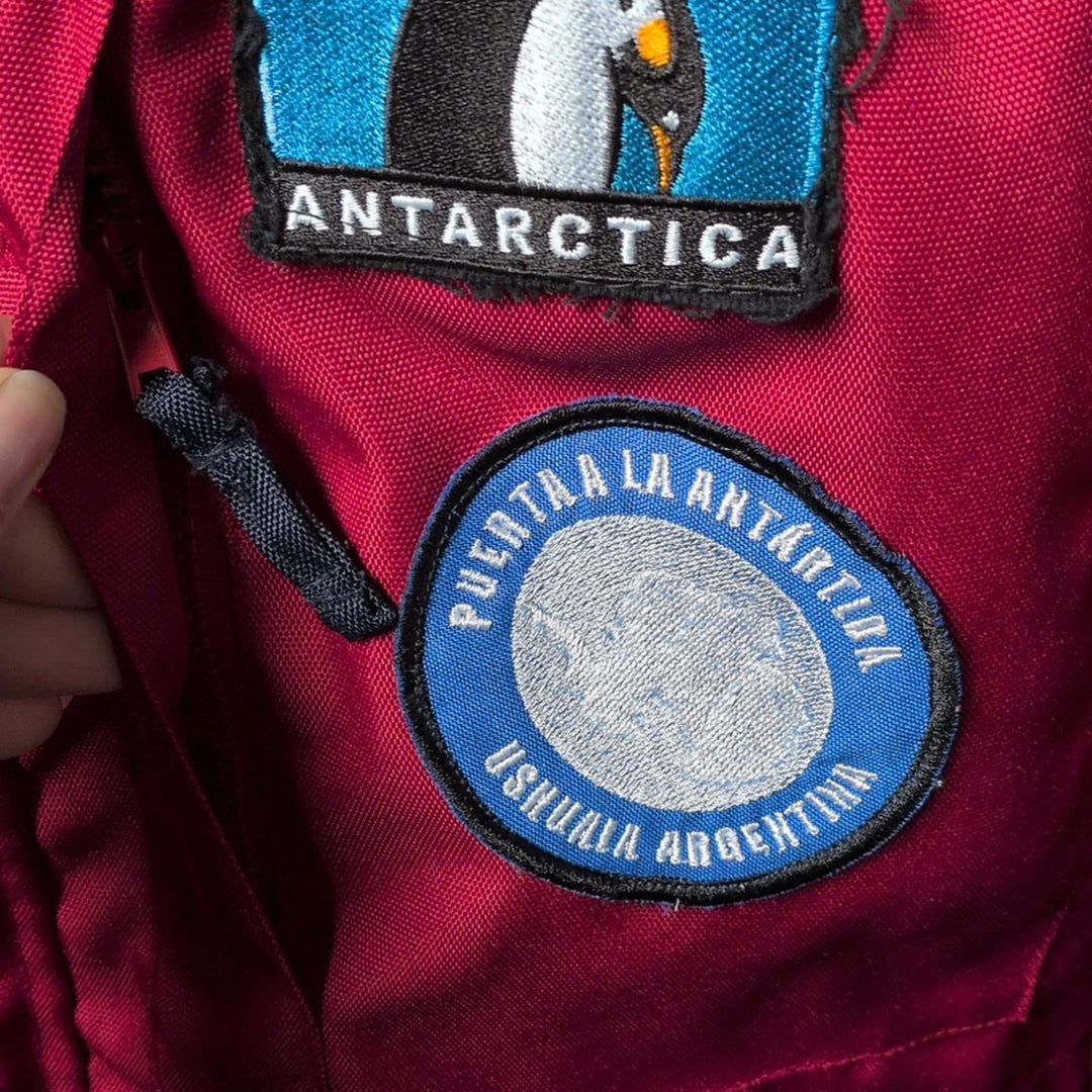 Vintage Antartica, Australia, new Zealand, And Africa Cruise Jacket With Patches - Medium