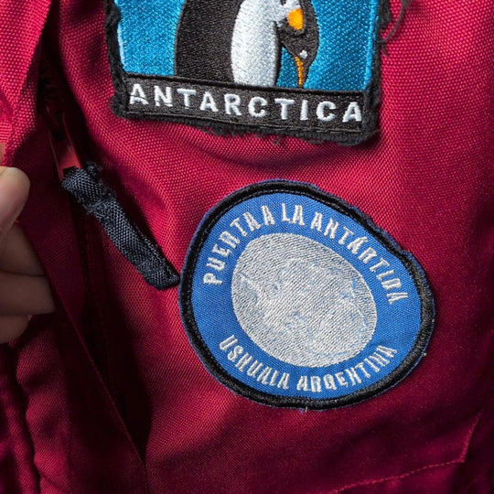 Vintage Antartica, Australia, new Zealand, And Africa Cruise Jacket With Patches - Medium