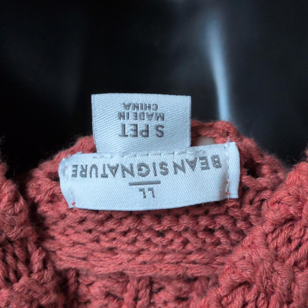 LL Bean Signature Fair Isle Fisherman Sweater In Ducks - Small Petite