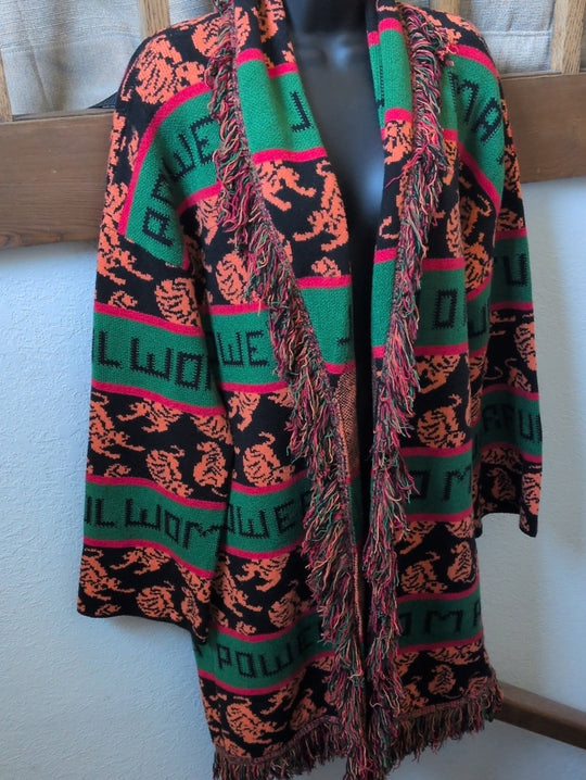 Dressed In Lala Powerful Woman Cardigan - S /M