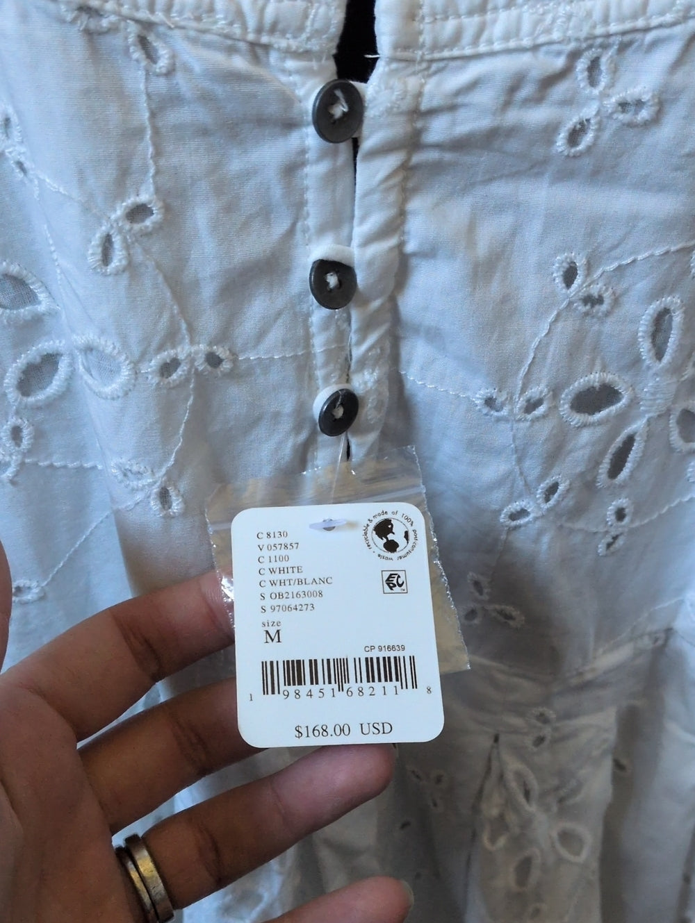 Free People Primavera Eyelet Midi Dress size m