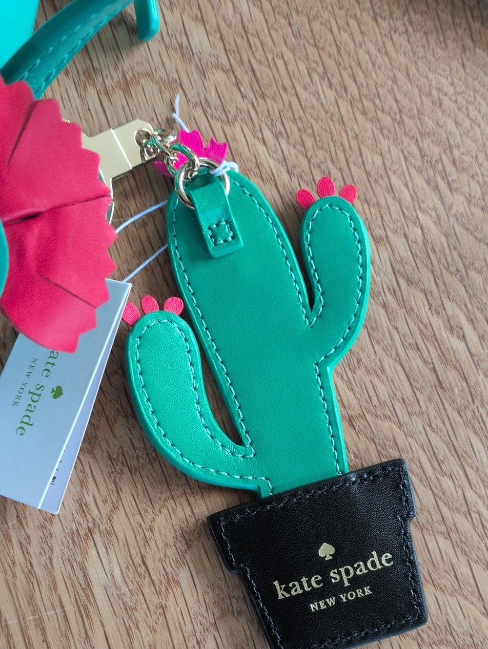 Rare New Horizons Kate Spade Cactus Bag WITH Matching Keychain