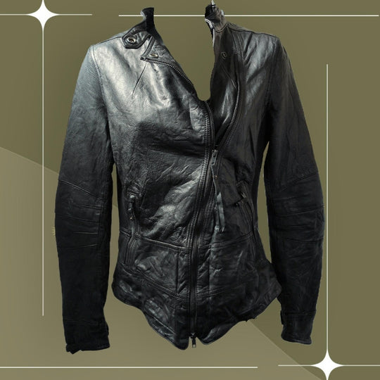Women's Spy Luxe Denham Leather Moto Jacket