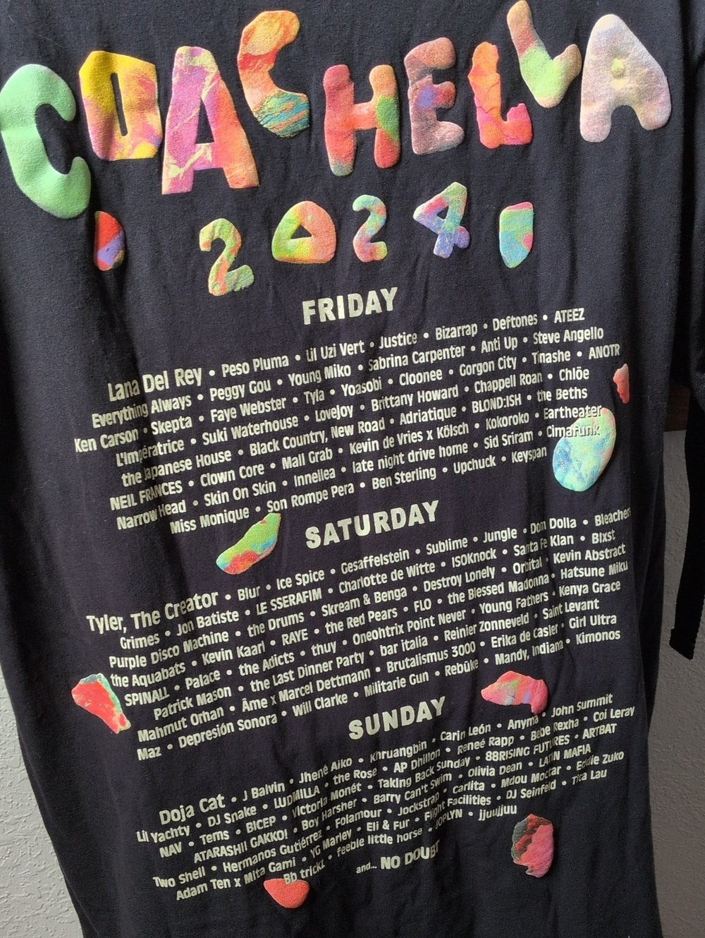Coachella 2024 Official Line Up Desert Elements Tee - XL
