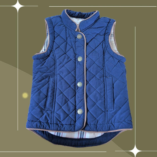 Hope And Henry Boys Quilted Riding Vest - 4T