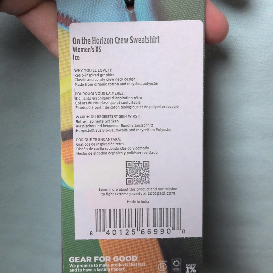 Cotopaxi On The Horizon Cruise Sweatshirt - Extra Small