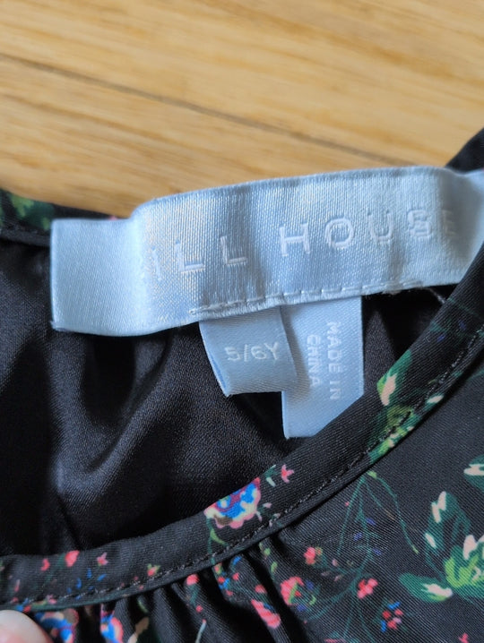 Hill House Home Tiny Eloise Dress in Multi Berry Floral -  Girls 5/6