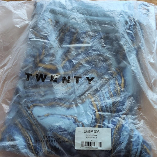 Twenty Montreal Crystal Azurite Hyper Reality Knit Track Pants Atlantic Blue