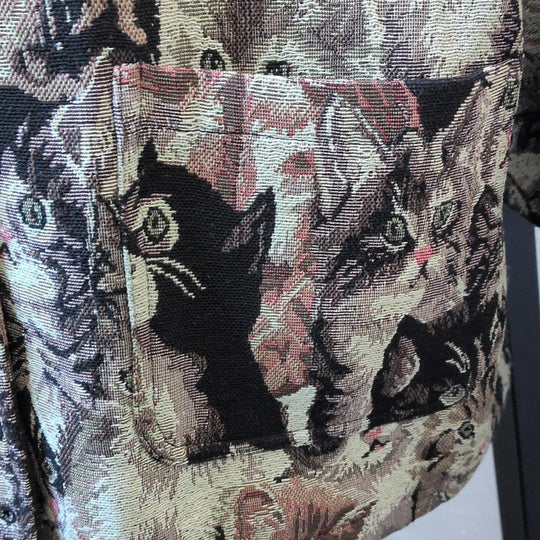 Fashion Brand Company Cropped Kitty Blanket Jacket - Medium