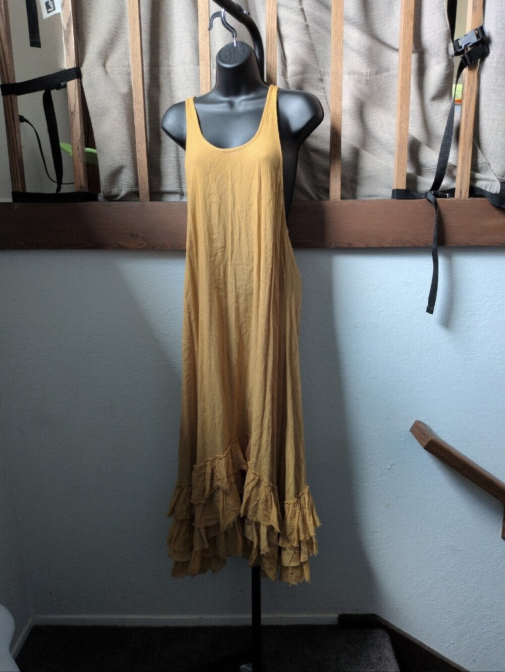 Free People One Beachy Raw Hem Midi Dress - XS