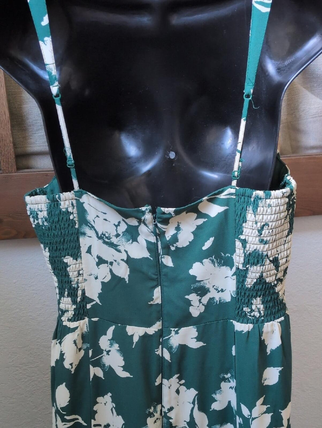 Abercrombie And Fitch Ruffle Tiered Maxi Dress In Green Floral - Large