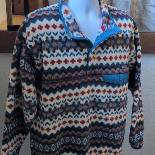 Patagonia Synchilla Snap T Sweater In cliff Underwater Blue  -  Large