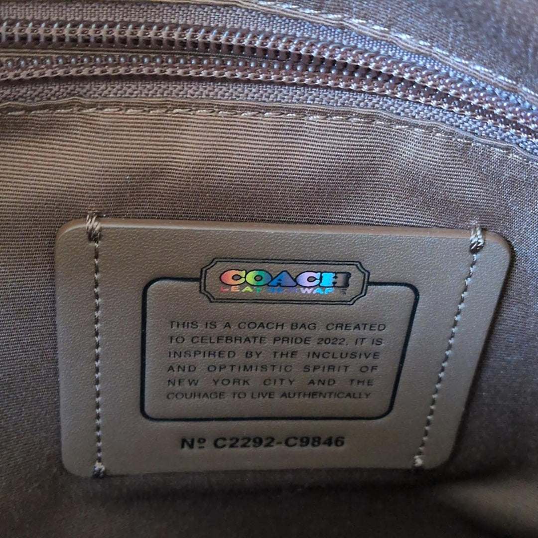 Coach Limited Edition Rainbow Track Pack Crossbody Bag