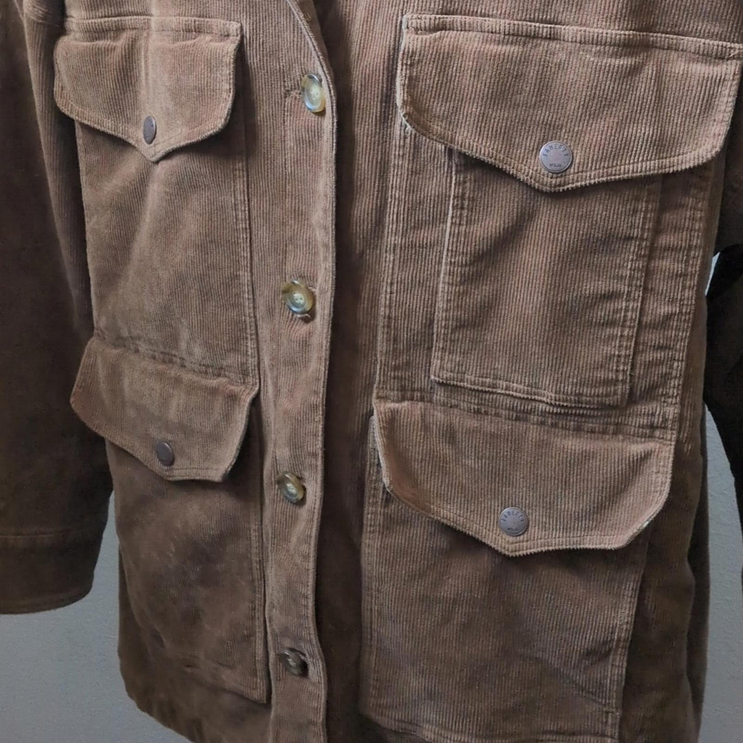 Faherty Doug Good Corduroy Oversized Feather Jacket