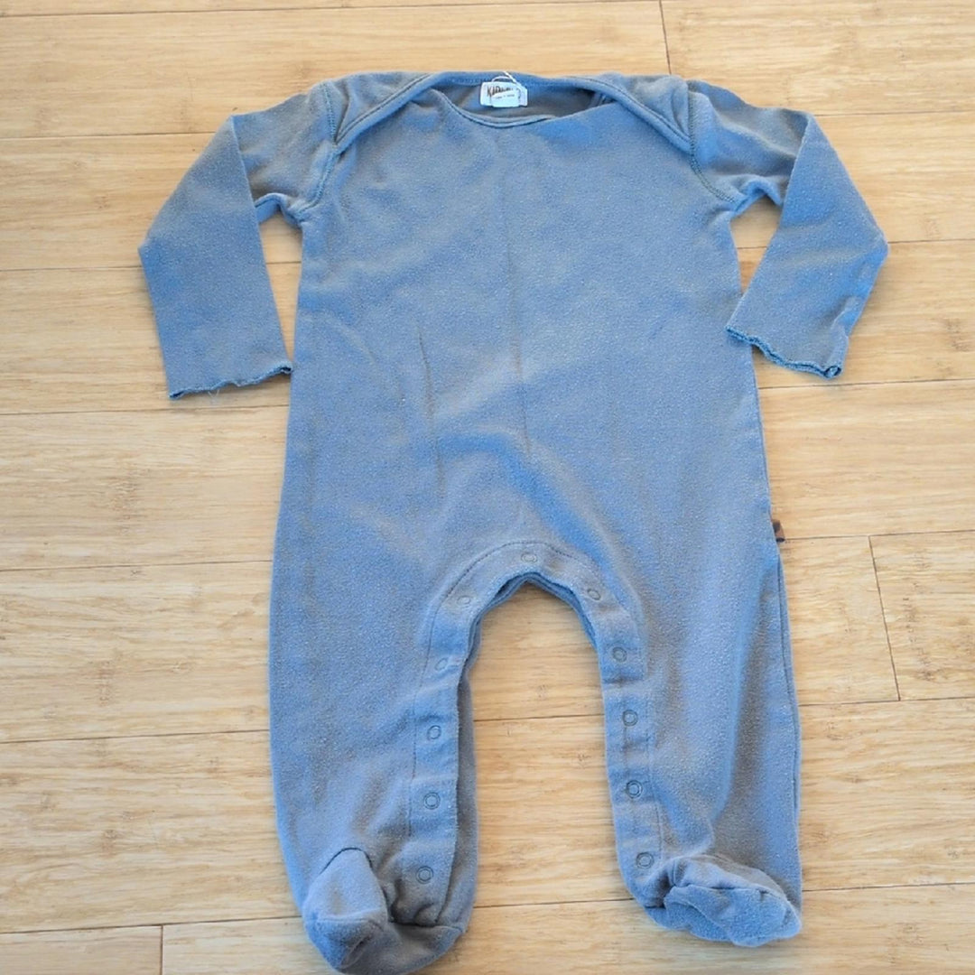 KidWild Organic Cotton Footy Onesie Size 6 To 12 Months