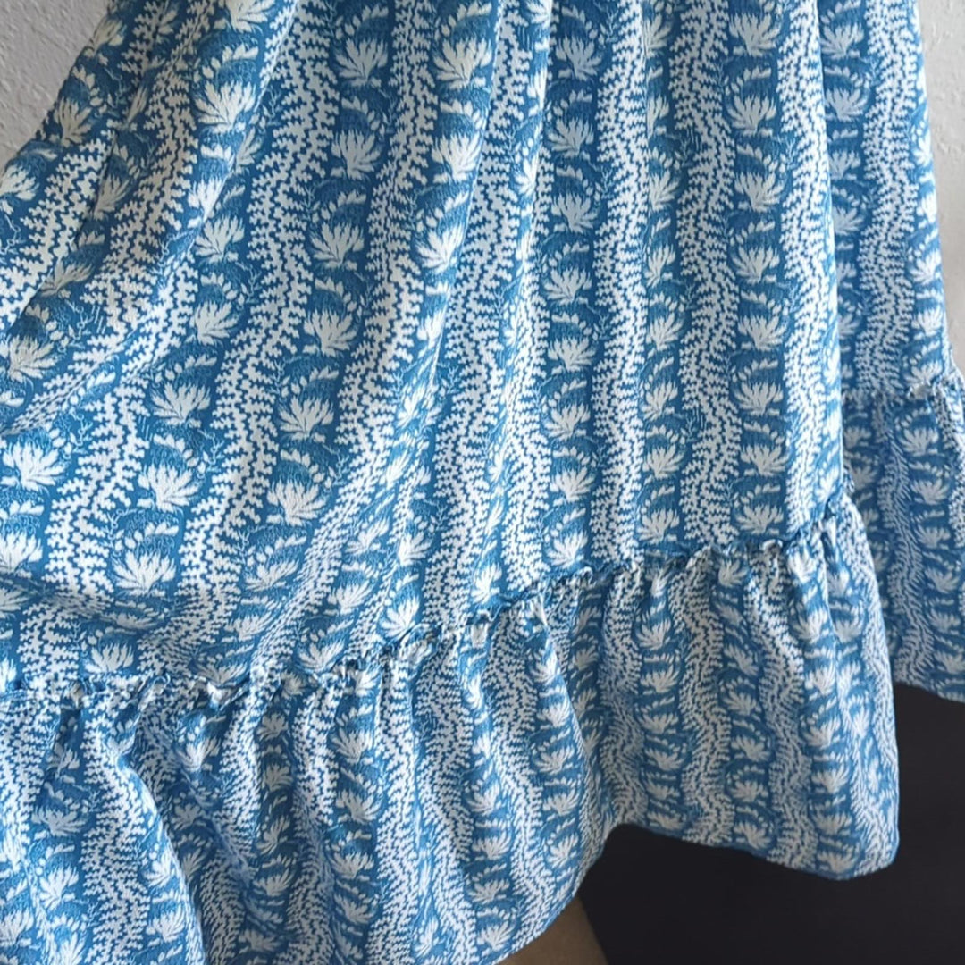 Hill House home rare Louisa nap dress in trailing blue vine