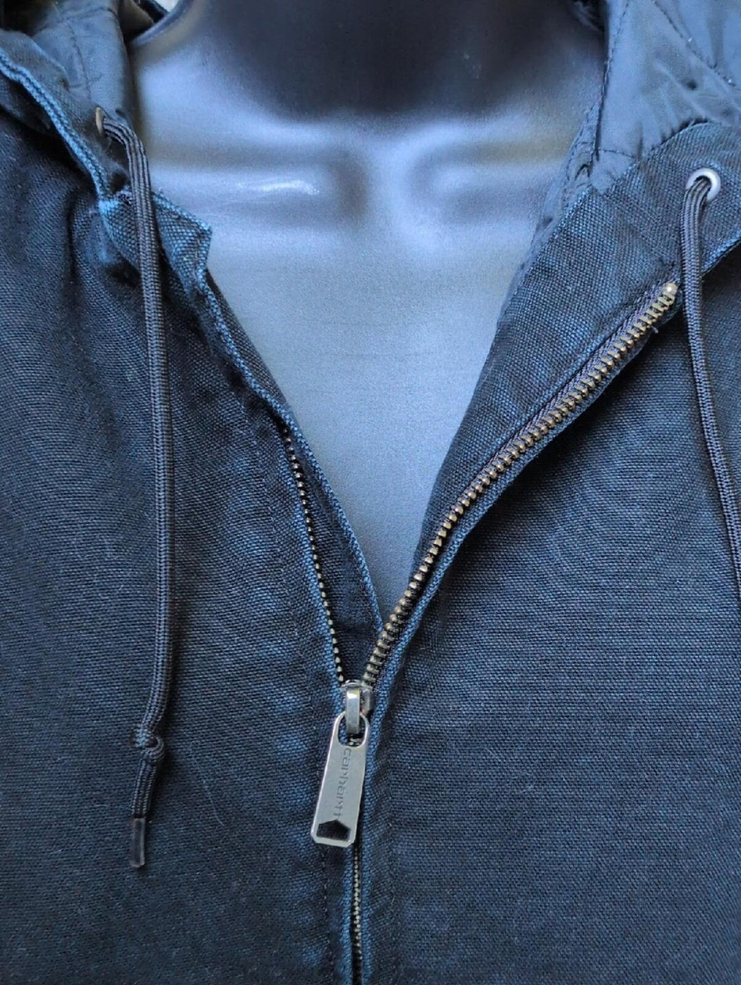 Carhartt J130 Duck Canvas Jacket In Washed Black - Small