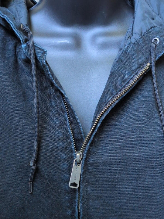 Carhartt J130 Duck Canvas Jacket In Washed Black - Small