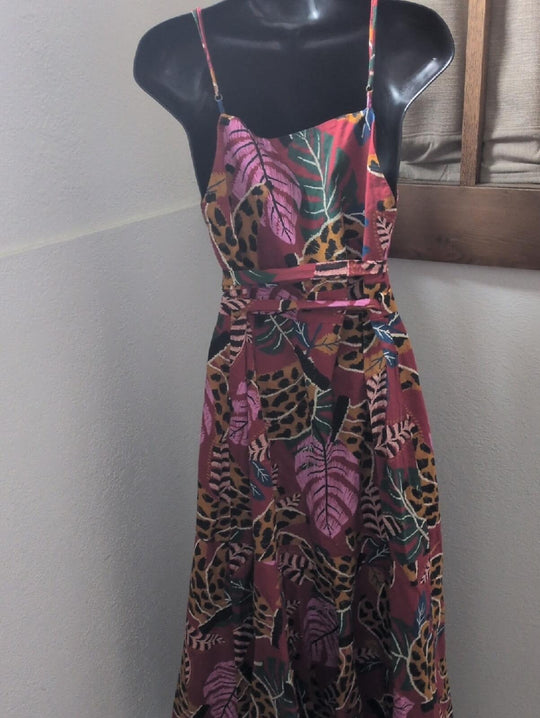 Farm Brazil Rare Banana Midi Wrap Dress - Large