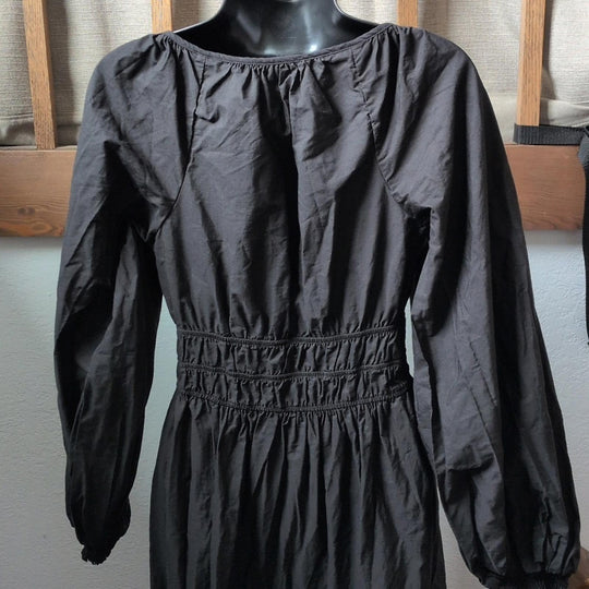 Anthroplogie somerset Tiered Black Maxi Dress  - XS