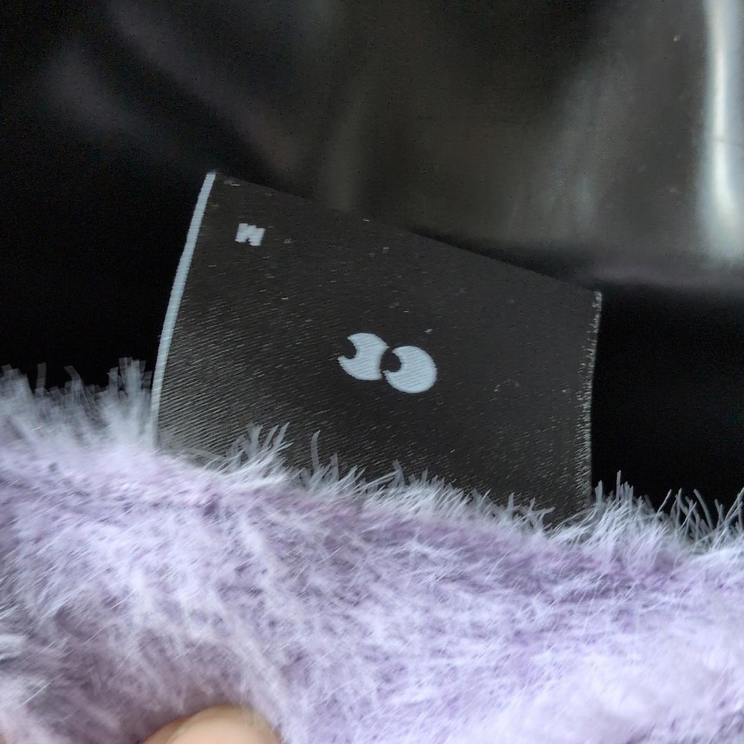 Lazy Oaf Unrequited Love Cardigan In Purple Plaid  - Medium