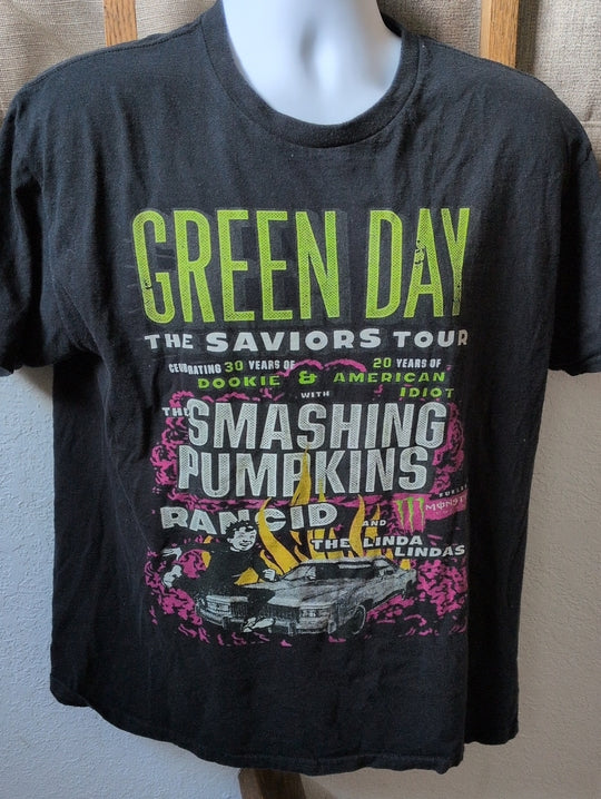 Green Day The Saviors Tour Tee Shirt Est. Size L