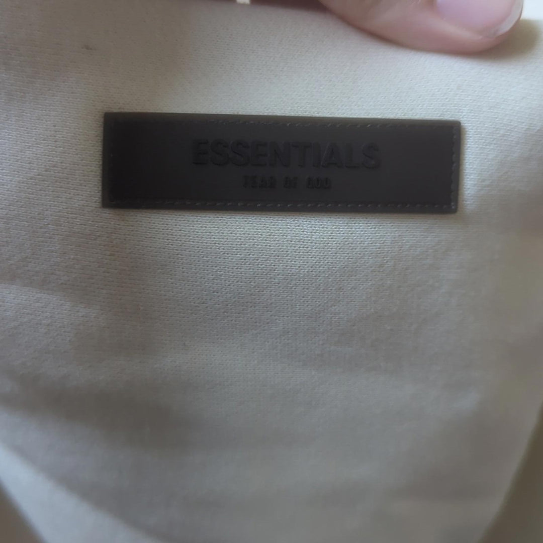 Fear Of God Essentials Relaxed Fit Hoodie In Egg