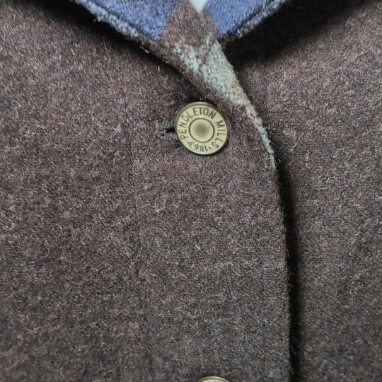 Pendleton Blue Aztec Wool Short Jacket
