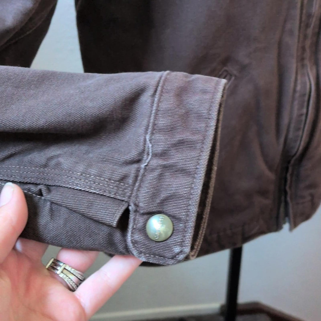 Carhartt Men's Detroit Duck Jacket Dark Brown - Small