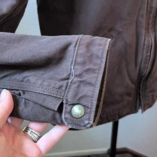 Carhartt Men's Detroit Duck Jacket Dark Brown - Small