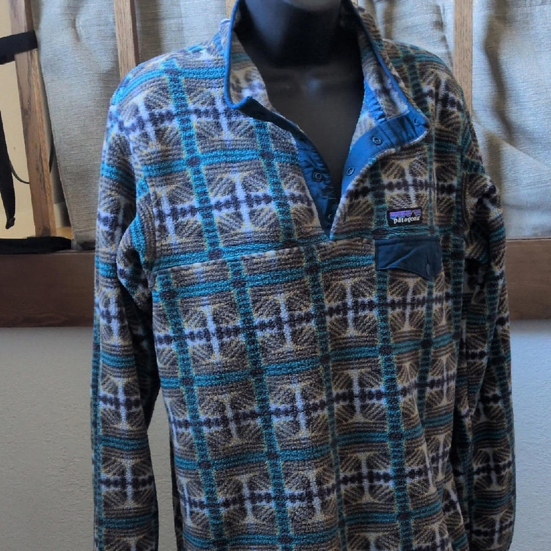 Patagonia Synchilla Sweater In Snow Beam Pale Periwinkle - Medium