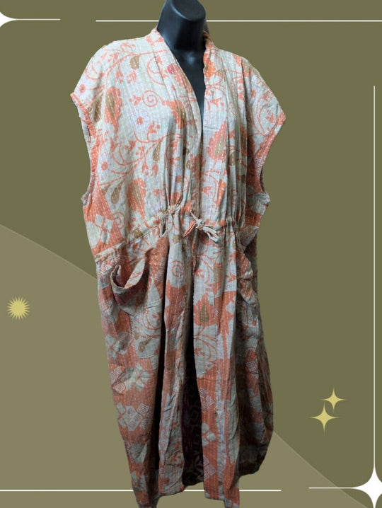 Kantha Bae Short Sleeve Dreamweaver Kimono Robe OSFM