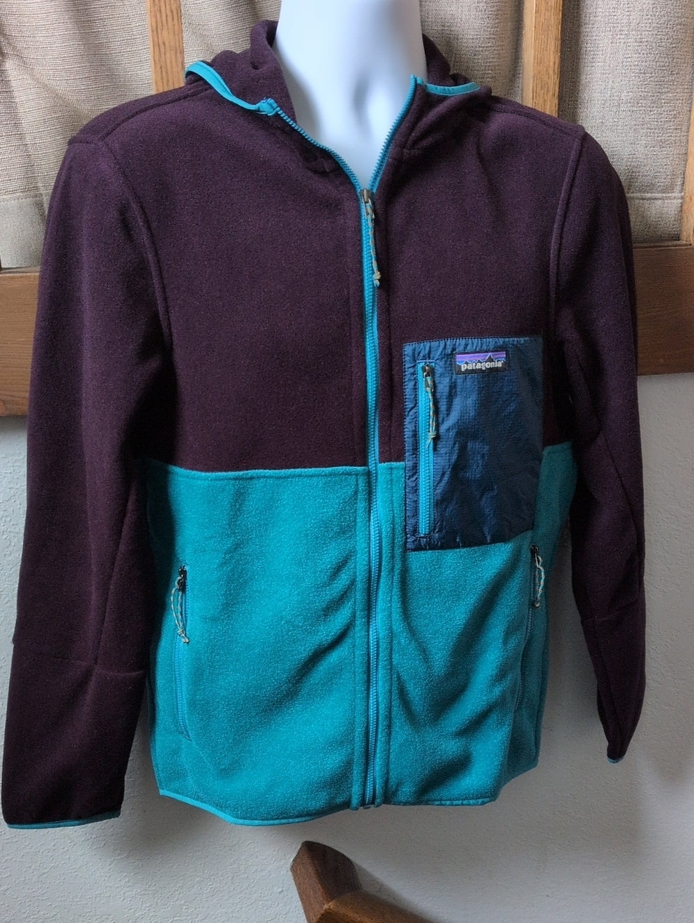 Mens Patagonia Microdini Zip Up Fleece Hoodie - S