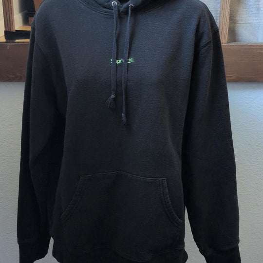Mens Supreme Digital Logo Embroidered Hooded Sweatshirt