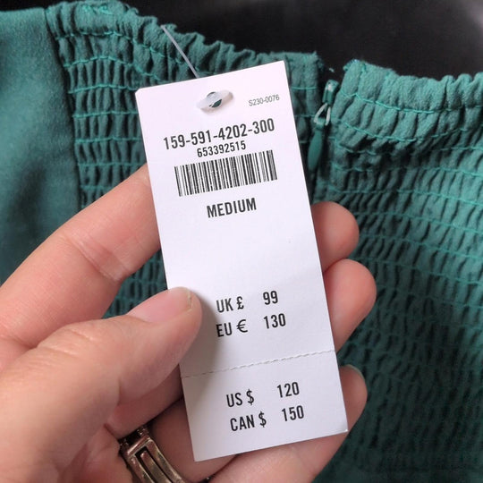 Abercrombie Camille Midi Slit Dress In Emerald - Medium