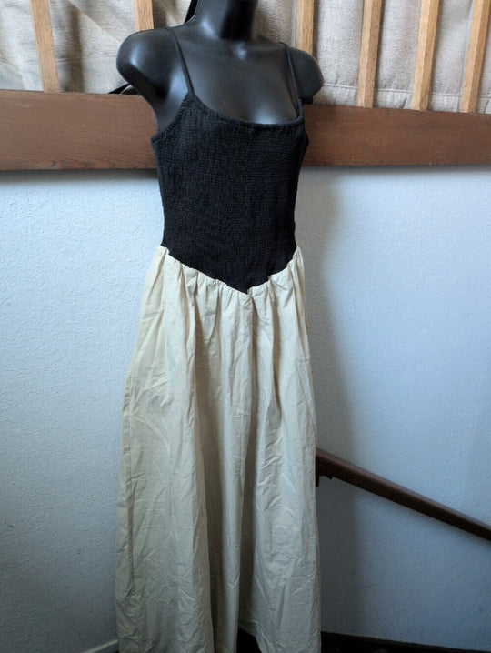 Dissh Milano Black/Stone Midi Dress Size Us 6