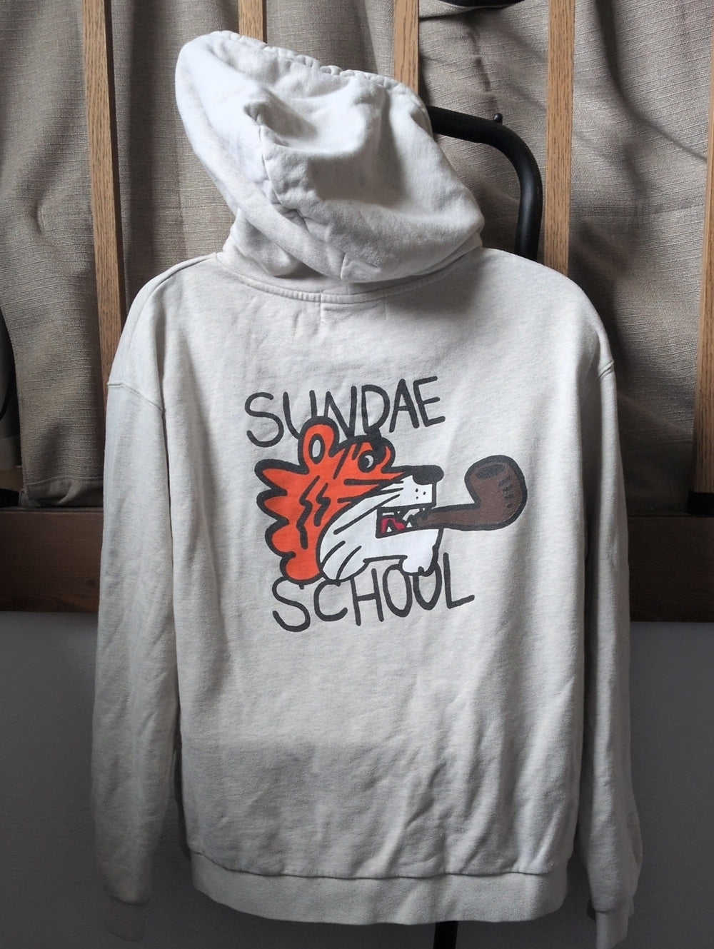 Sundae School Smoking Tiger Hoodie - M