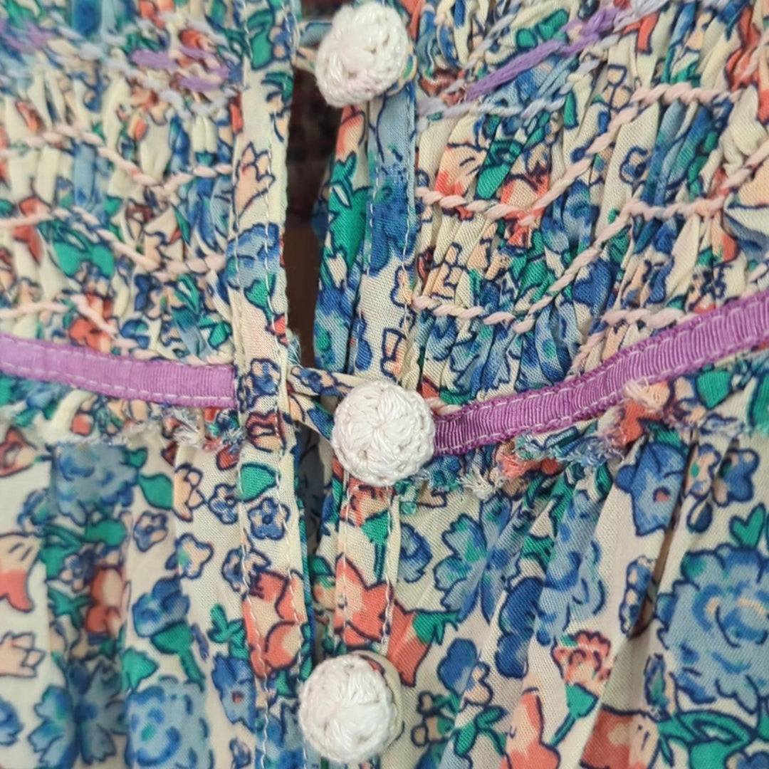 Free people molly jo midi dress blossom combo