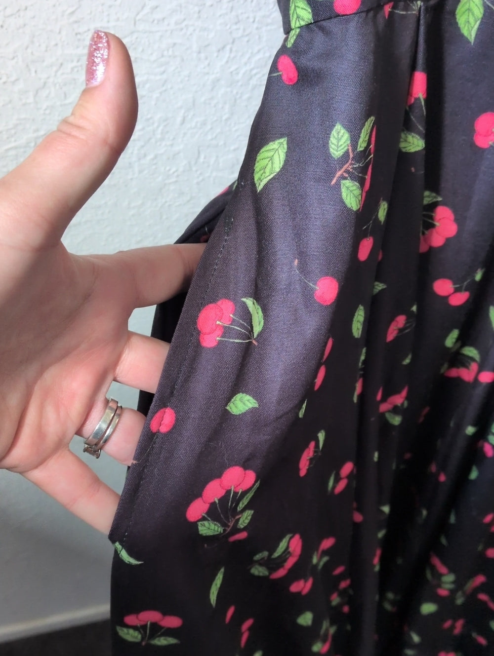 JessaKae Cherry Jam Dress In Black Cherry Size 1X