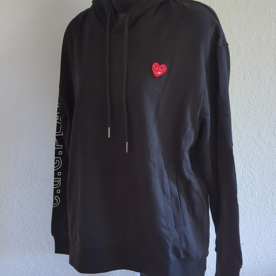 Comme des Garcons play love is free hoodie - Medium